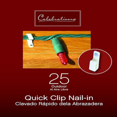 Celebrations Celebrations Outdoor Clip Nail-in 25 ct 73018-25COSACP